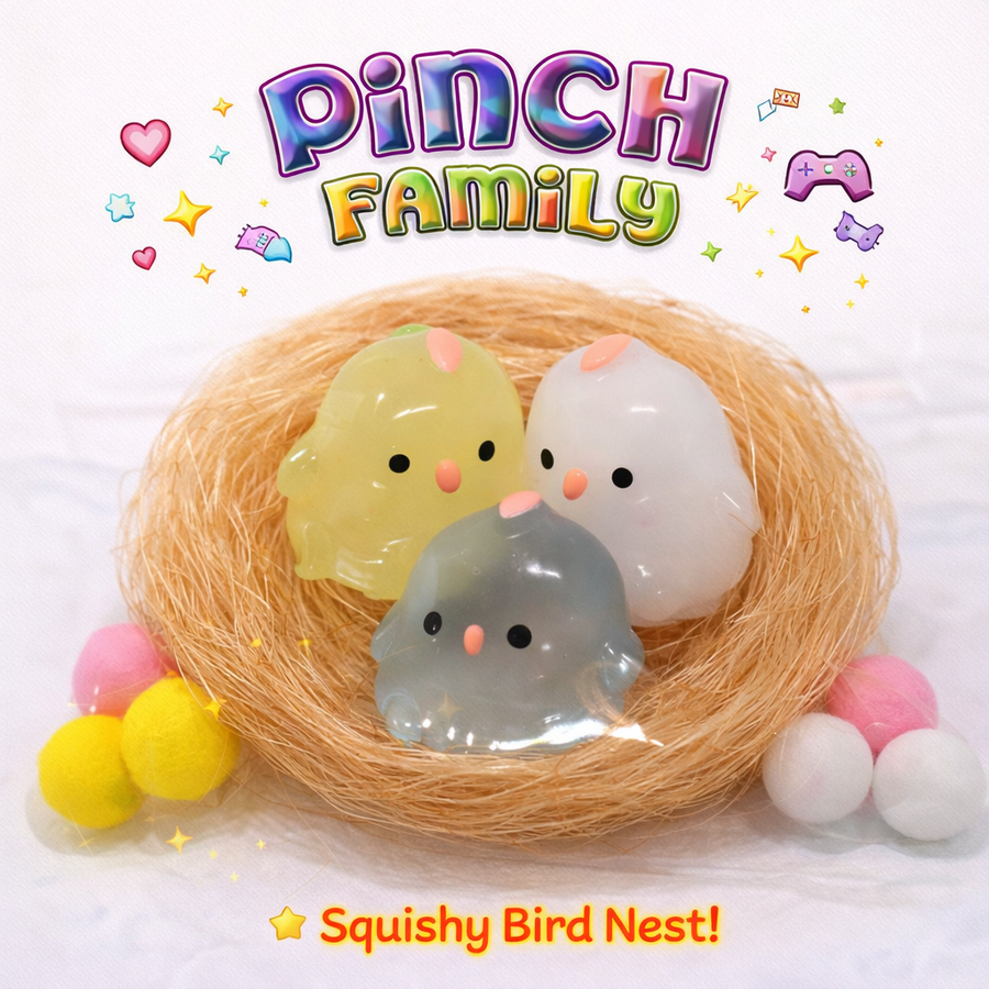 SQUEEZE FAMILIA DE POLLITO 3PCS SQH-003