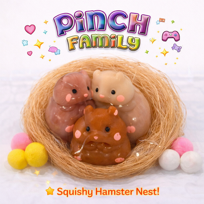 SQUEEZE FAMILIA DE HAMSTERS 3PCS SQH-003