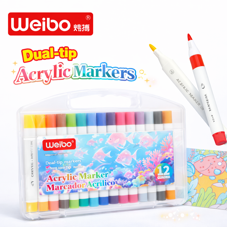 ACRYLIC MARKER MARCADOR ACRILICO 12C WB102212