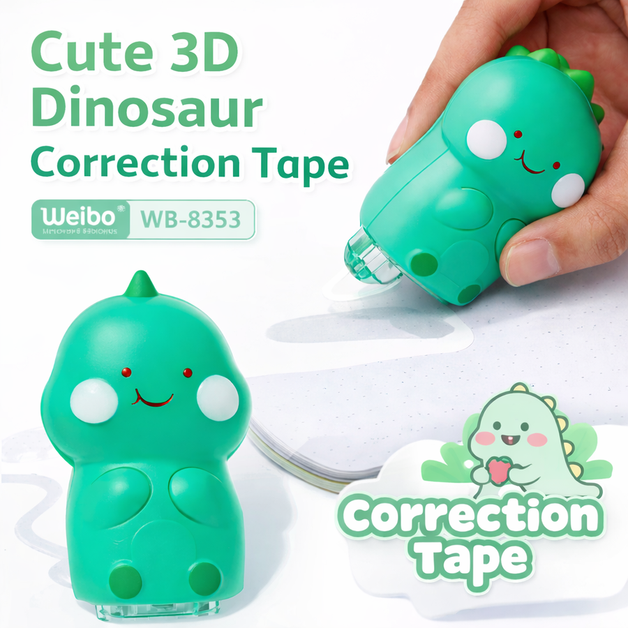 CINTA CORRECTORA DINOSAURIO VERDE WB- 8353