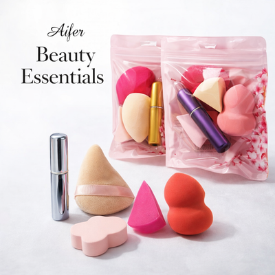 KIT DE ESPONJAS DE MAQUILLAJE + PERFUMERO CX-089