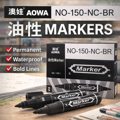 MARCADOR NEGRO DOBLE WB19 150