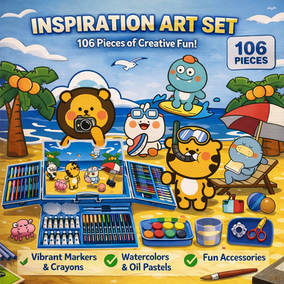 INSPRATION ART SET DE LIBRERIA 106PIECES 25015