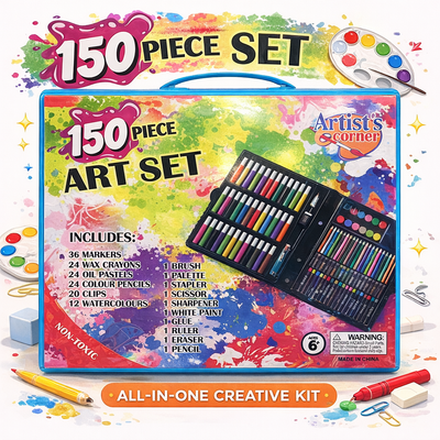 ARTISTS CORNER 150 PIECE ART SET 17/24021