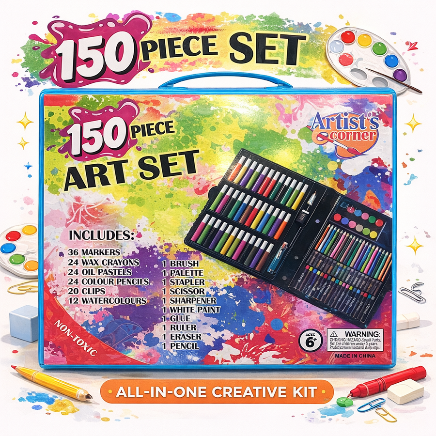 ARTISTS CORNER 150 PIECE ART SET 17/24021