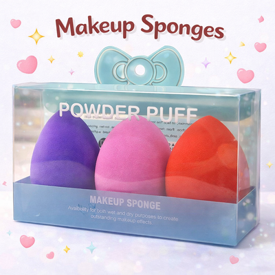 POWDER PUFF ESPONJA DE MAQUILLAJE X3 CX-001