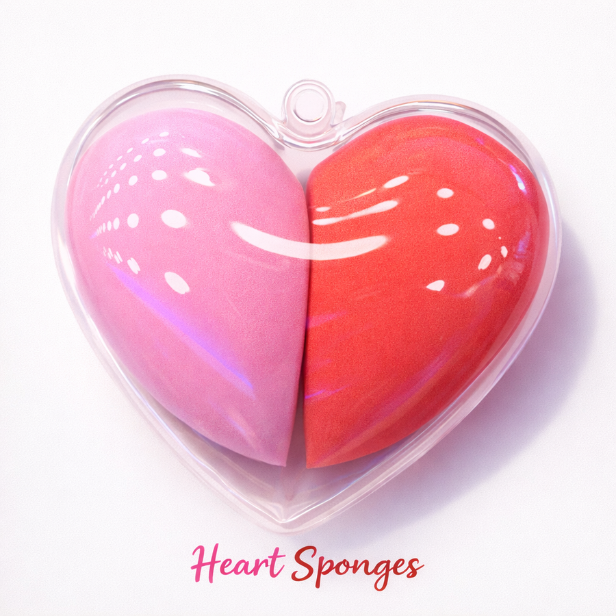 ESPONJA DE MAQUILLAJE CORAZON X2 CX-023