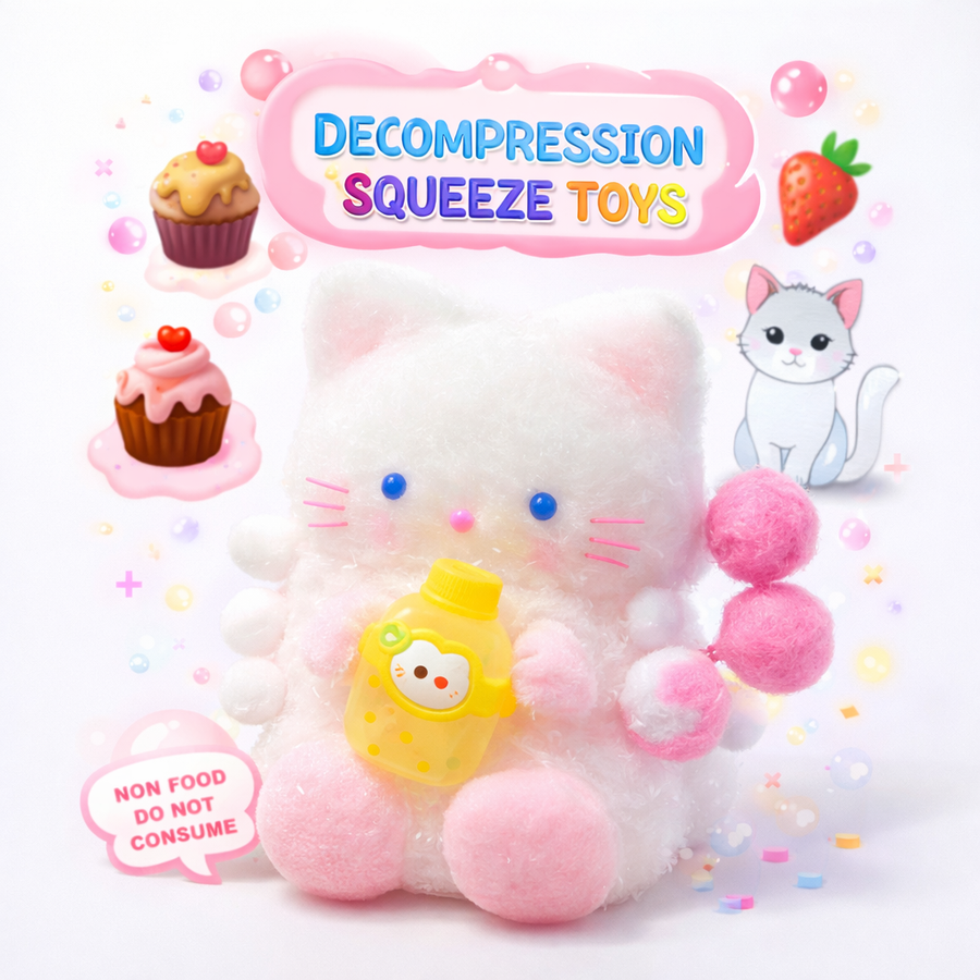 SQUEEZE GATITO C/BIBERON SQH-003