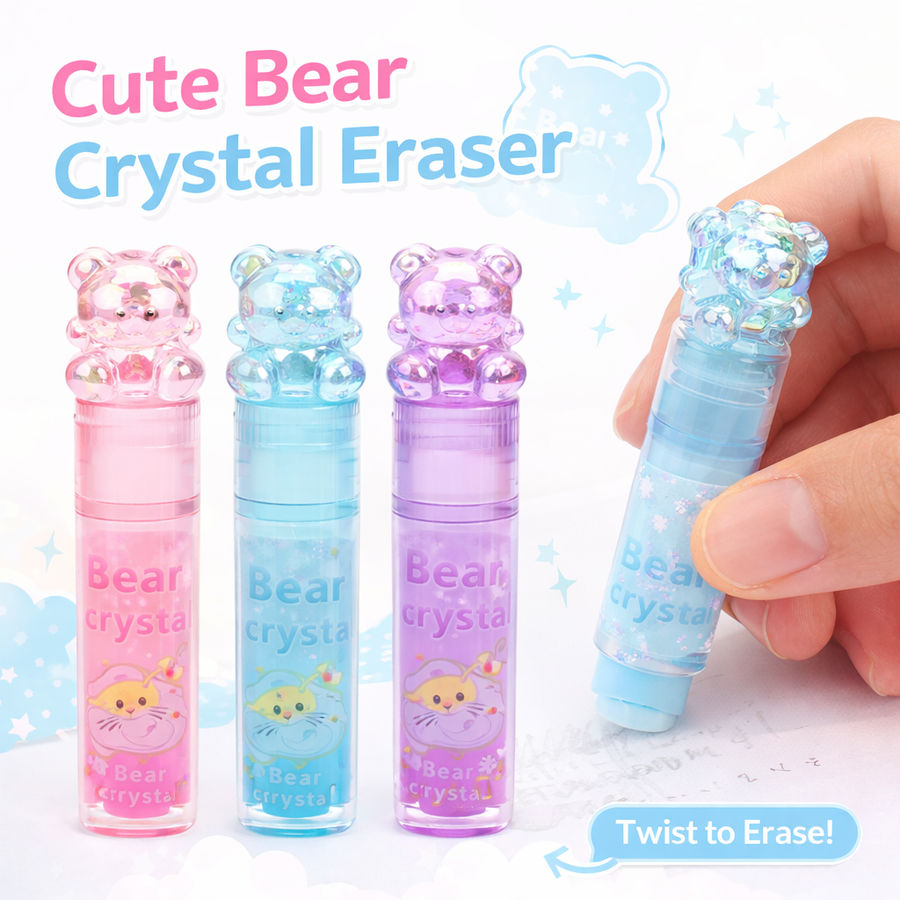 GOMA DE BORRAR CRISTAL DISENO OSITO WB-35171-1
