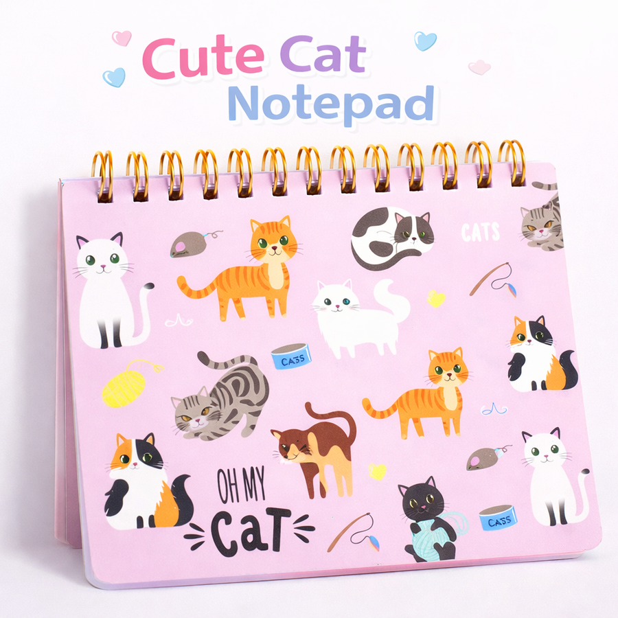 MINI CUADERNO ANILLADO DISENO GATITOS WB-95283