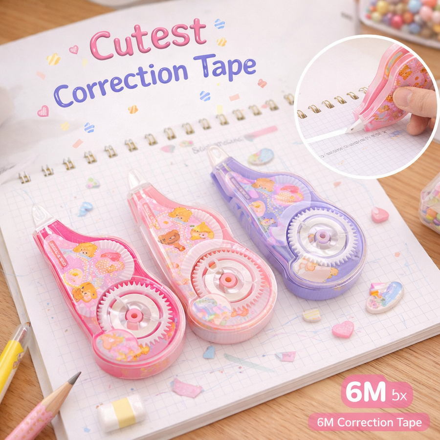 CINTA DE CORRECTOR BEAR 1PCS WB-8640