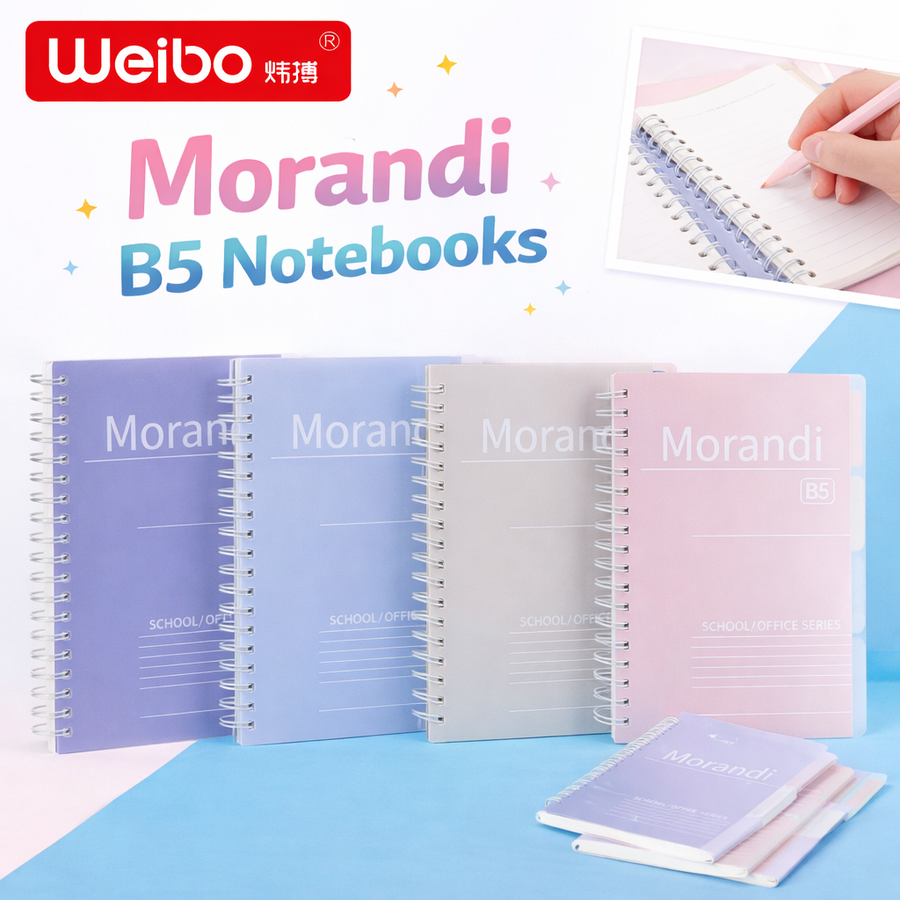 MORANDI B5 SCHOOL NOTEBOOKS WB-95566-3