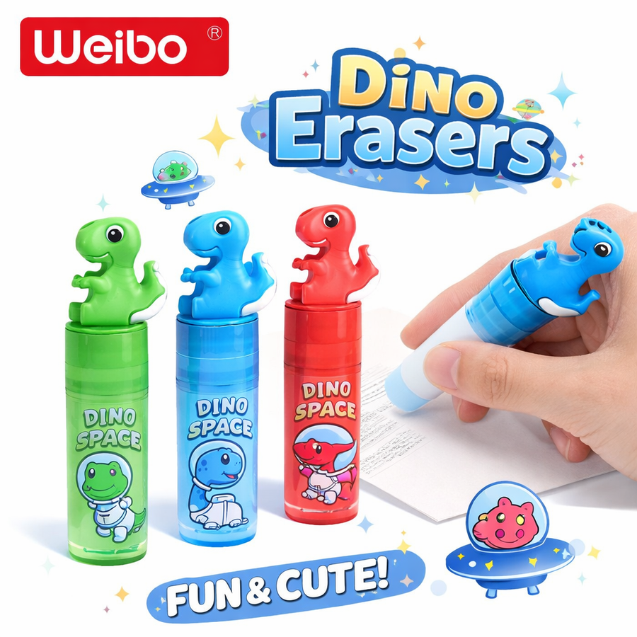 GOMA DE BORRAR RETRACTIL DINOSAURIO WB-3516-3