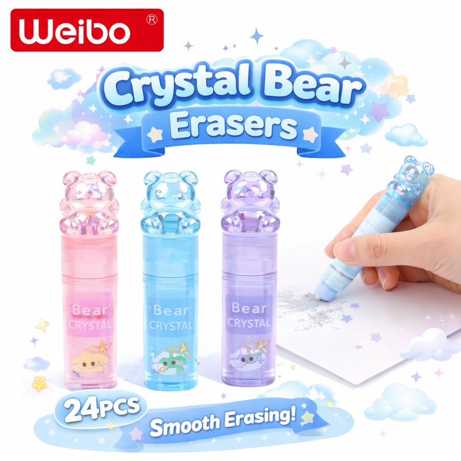 GOMA DE BORRAR CRISTAL DISENO OSITO WB-35171-1