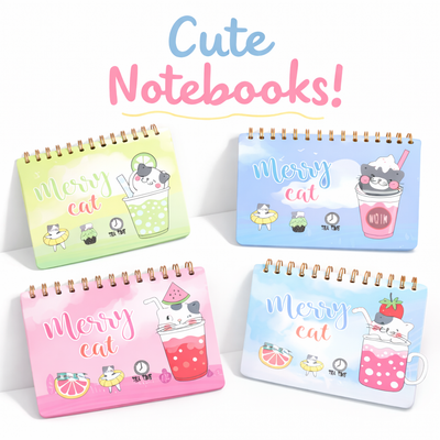 MINI CUADERNO ANILLADO DISENO GATITO WB-95395