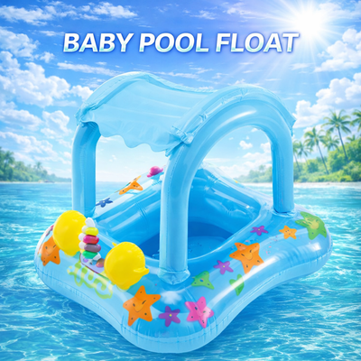 ASIENTO INFLABLE PARA BEBE C/TOLDO HY15029