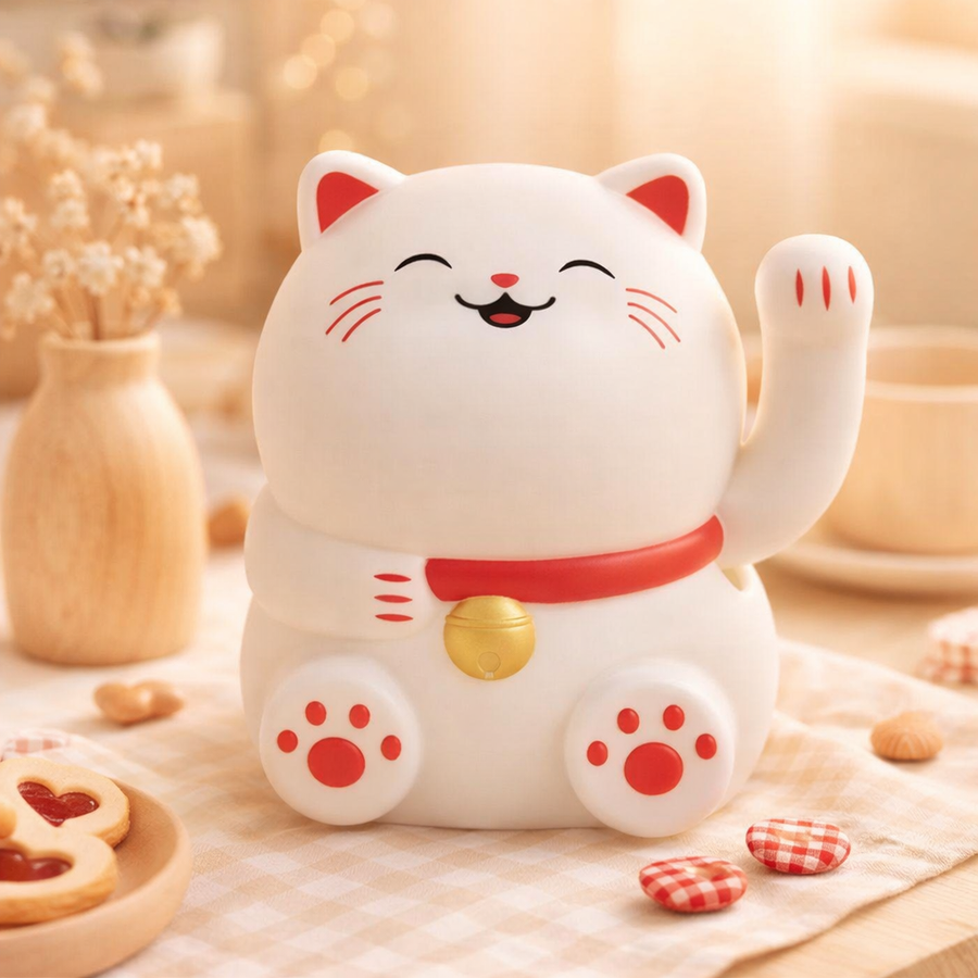 GATO DE LA SUERTE SOLAR 3.5" MLY23060-1