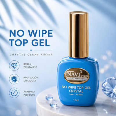 NAVI NO WIPE TOP GEL TOP COAT 10ML