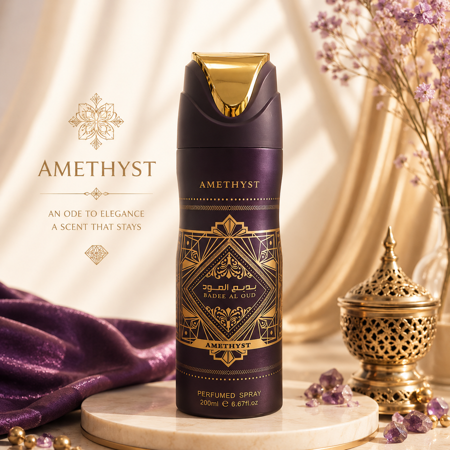 PERFUMED BODY SPRAY BADEE AL OUD AMETHYST 200ML