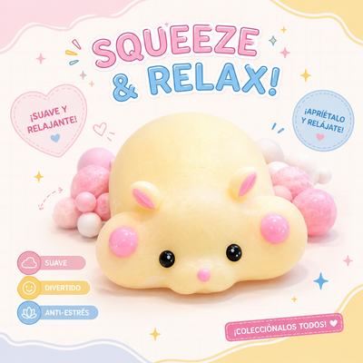 DECOMPRESSION SQUEEZE TOY RATA HAMSTER 2799-11