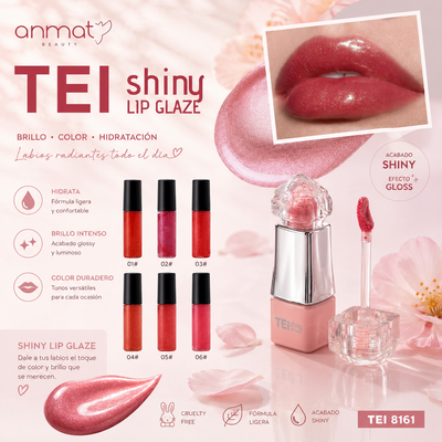 GLOSS CON BRILLO TEI SHINY LIP GLAZE TEI8161