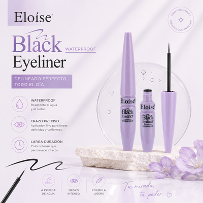 DELINEADOR BLACK WATERPROOF EL1015 ELOISE