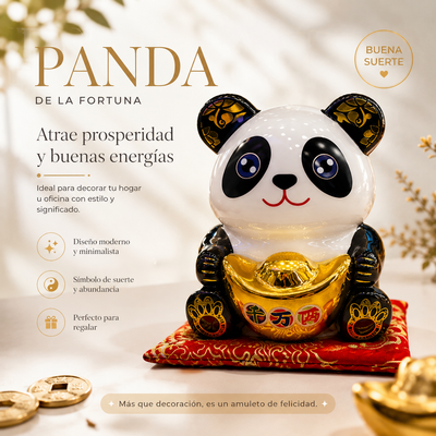 ALCANCIA CERAMICA PANDA 5"  240805