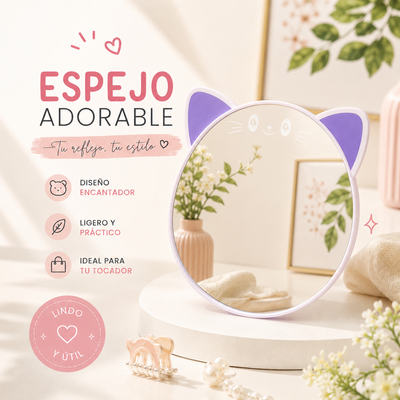 ESPEJO PORTATIL PARA MAQUILLAJE 4213-5