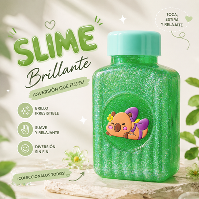 SUPER FUN SQUEEZE C/GLITTER CAPYBARA 24062 SLIME