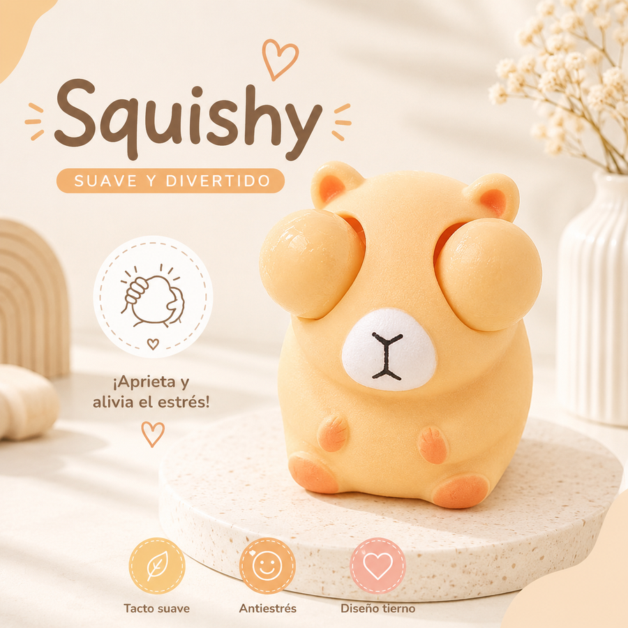 ANIMAL POPPING EYES SQUEEZE CAPYBARA 2799-05