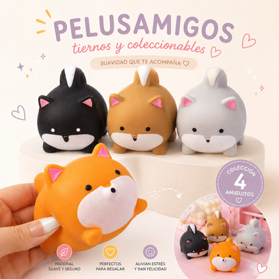 SQUEEZE PERRITO NARANJA/NEGRO/MARRON/GRIS