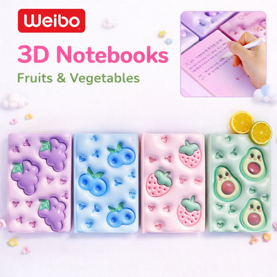 CUADARNO 3D NOTEBOOK FRUTA WB-95561-6