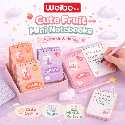 MINI CUADERNO GATO FRUTA WB-95253