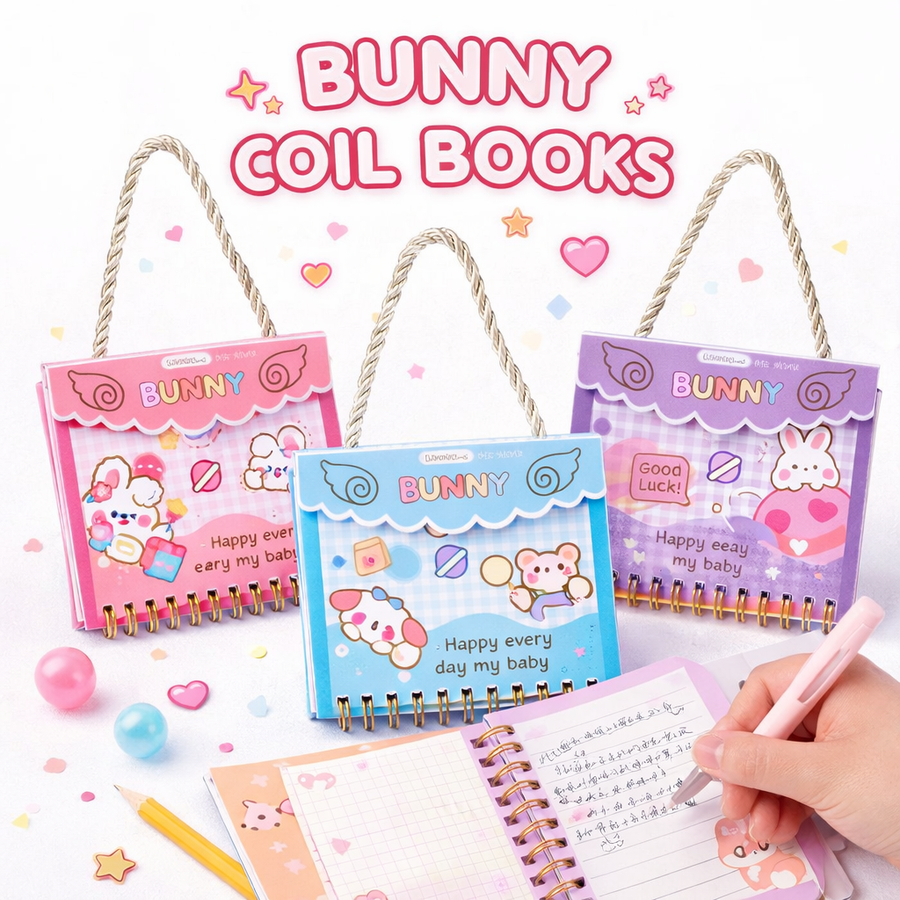 CUADERNO ESPIRAL CON MANIJA BUNNY WB-95459