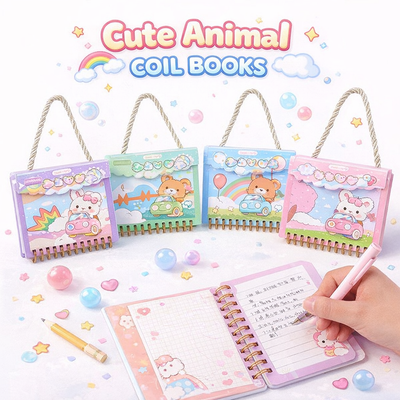 CUADERNO ESPIRAL CON MANIJA  ANIMAL WB-95462