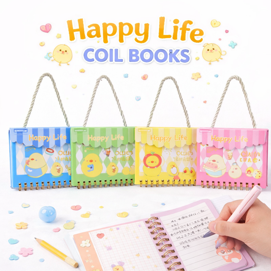 WEIBO A7 SPIRAL NOTEBOOK HAPPY LIFE WB-95483
