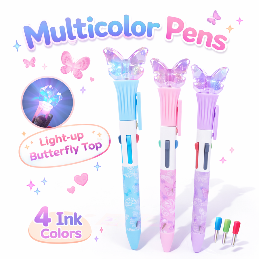 LAPICERA MULTICOLOR MARIPOSA WB-55670