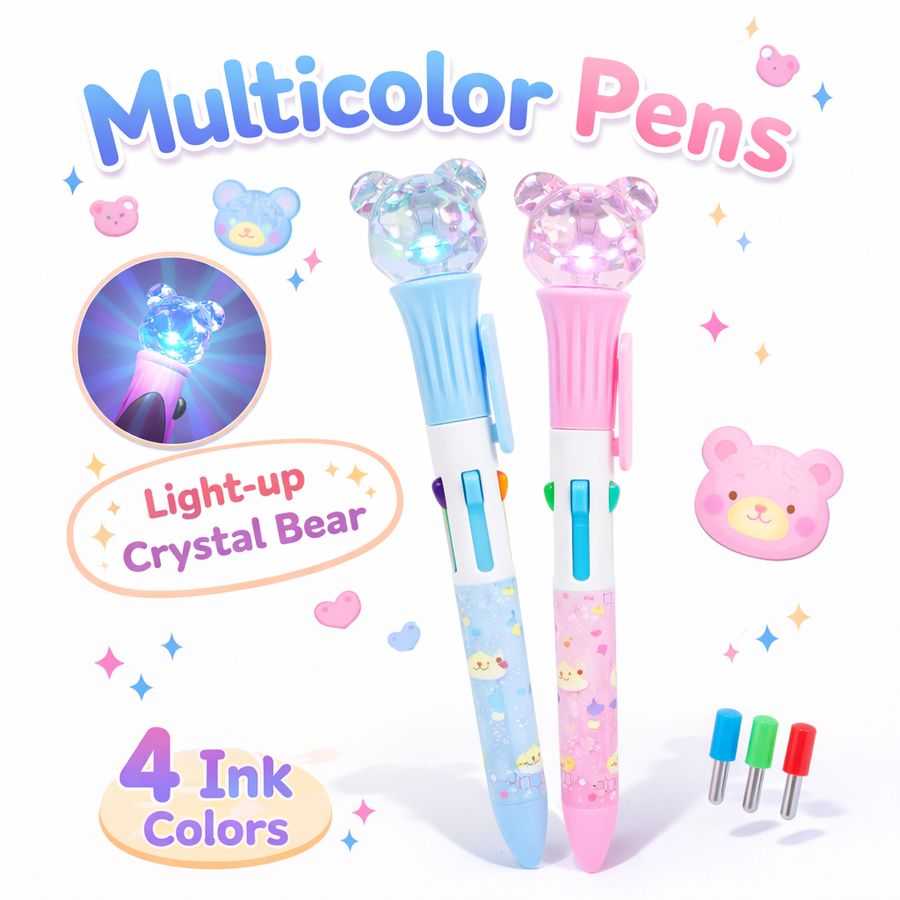LAPICERA MULTICOLOR 4 COLORES OSITO WB-55671