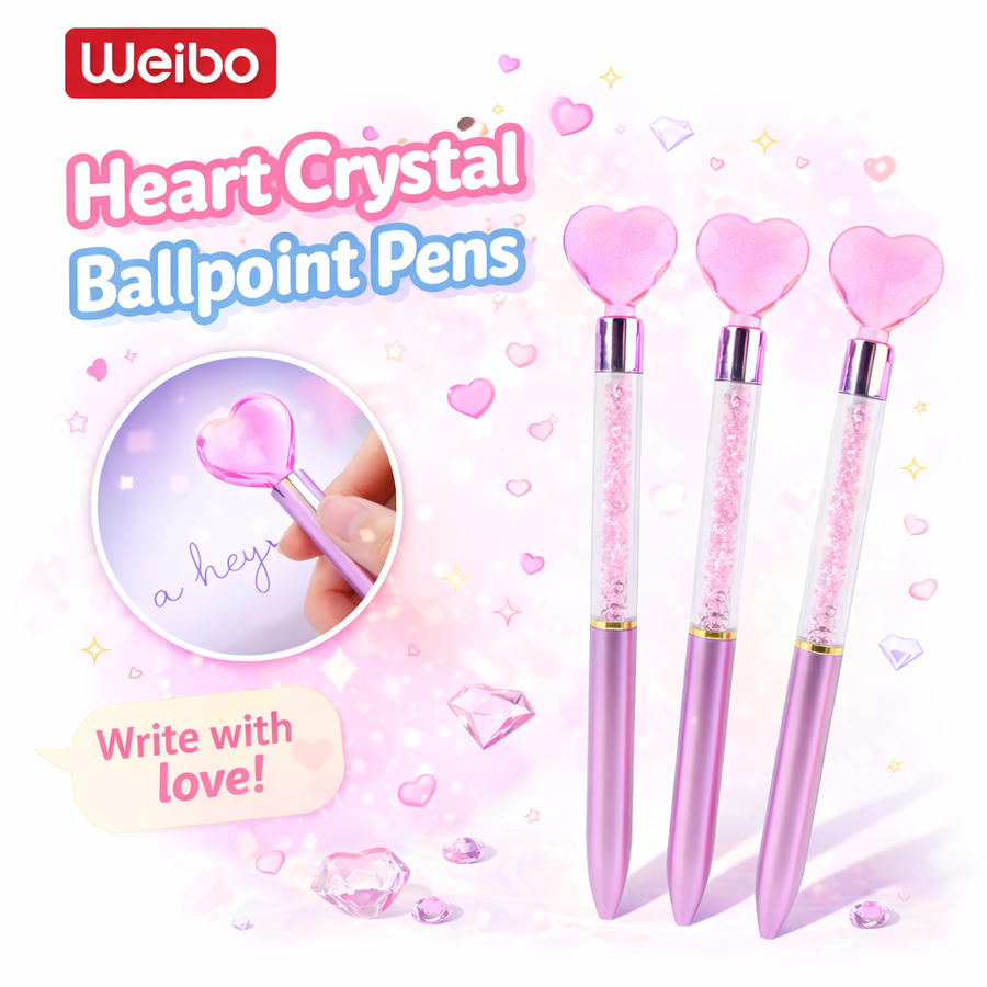 LAPICERA CRISTAL CON CORAZON WB-55679