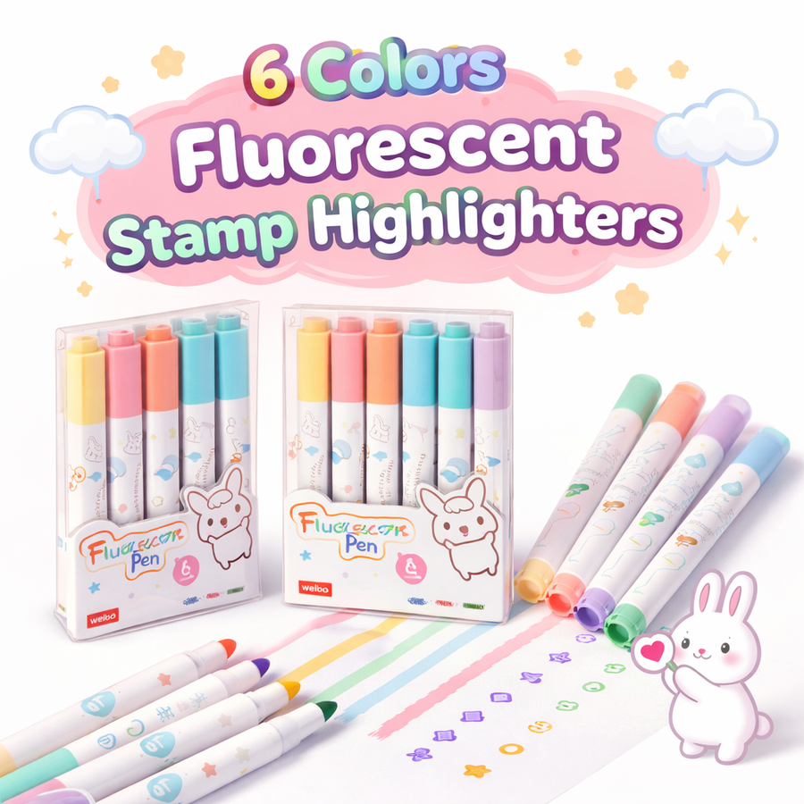 FLUORESCENT PEN 6 COLOR WB-902