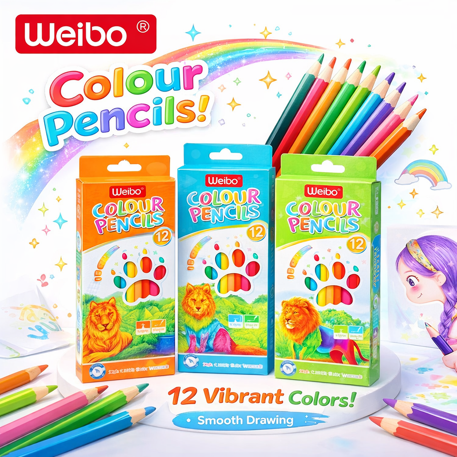 WEIBO LAPICES DE COLORES X12 WB9032