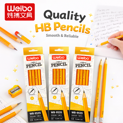 WEIBO LAPIZ HB HEXAGON 12PCS WB-9535