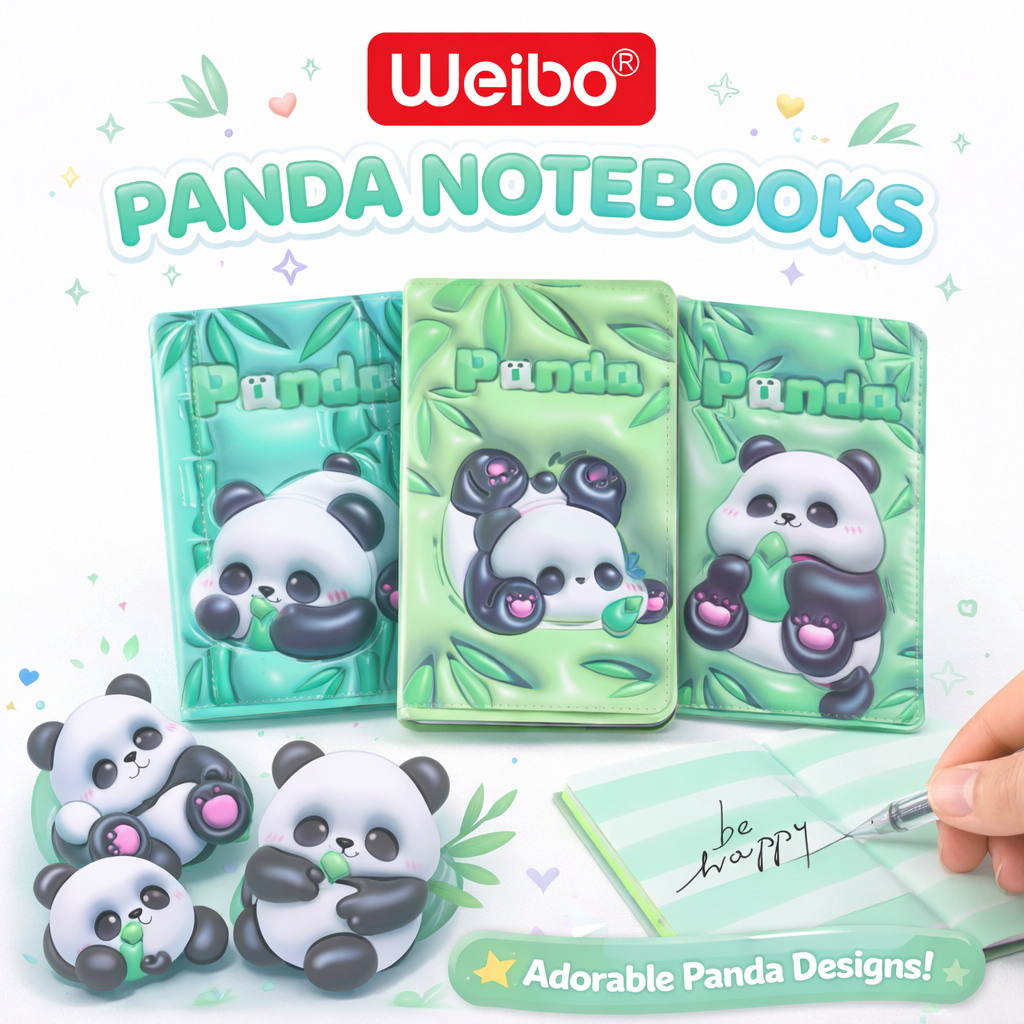 CUADERNO 3D PANDA RELIEVE WB-95561-14