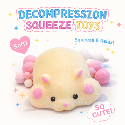 DECOMPRESSION SQUEEZE TOY RATA HAMSTER 2799-11