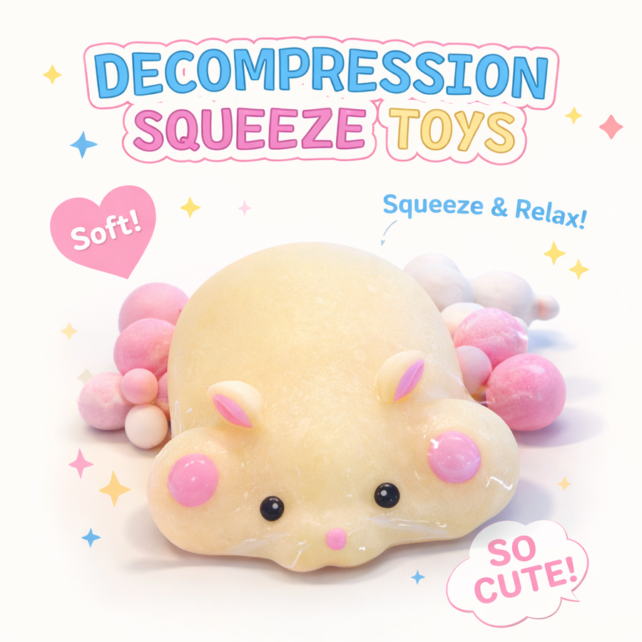 DECOMPRESSION SQUEEZE TOY RATA HAMSTER 2799-11