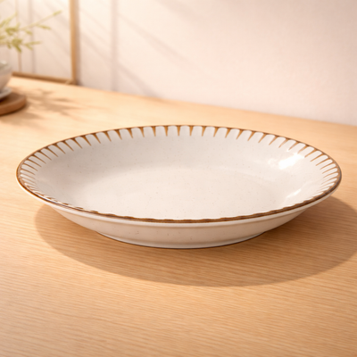 100% MELAMINA PLATO HONDO ESTILO ARTESANAL
