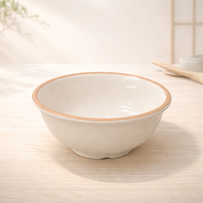 100% MELAMINA BOWL C/BORDE DORADO 9.7XH4.5CM 39095