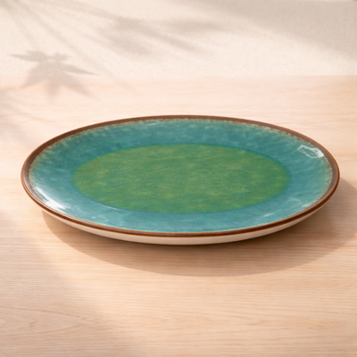 100% MELAMINA PLATO OVALADO ESTILO ARTESANAL 41.5X31CM B284016
