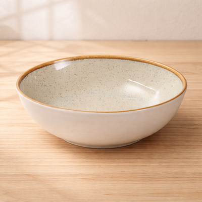 100% MELAMINA BOWL CREMA TEXTURA MARTILLADA 19CM 4232