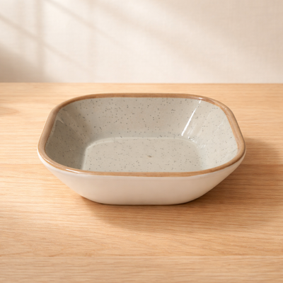 100% MELAMINA BOWL CUADRADO COLOR CREMA 9.8CM 4248